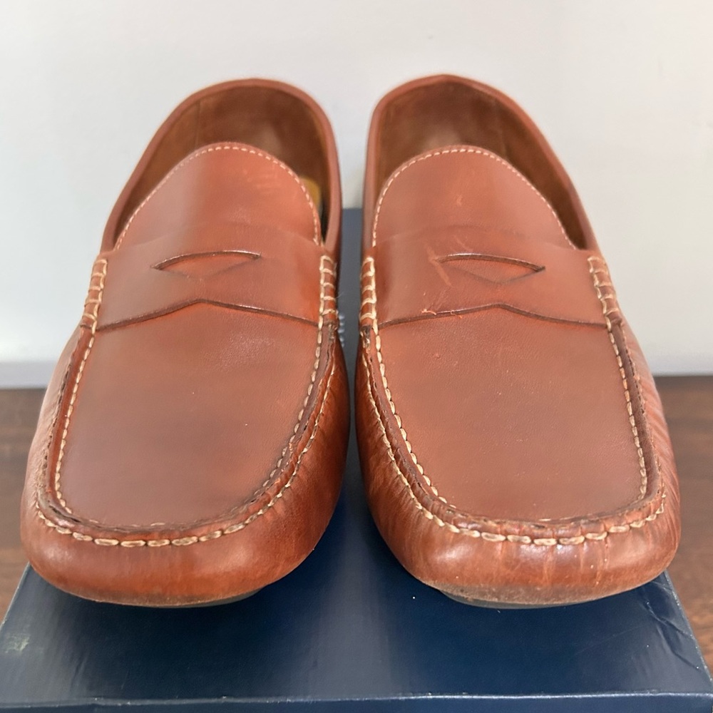 Cole Haan Howland Penny Loafer Size 9.5 M Saddle Tan